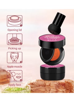 OSYA OSYA AIR CUSHION BLUSHER SET,Natural Blusher for Cheeks, Highly Pigmented Blush Makeup Easy to Blend Makeup Blushin,BLUSHER SET #04 OUT OF THE ORDINARY  - Image 2