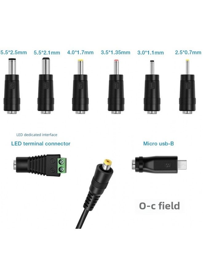 3-12v Adjustable Power 30w European Standard Switching Power Supply Monitoring Multi-function Adapter 8-head-Color:European Regulations - Image 3