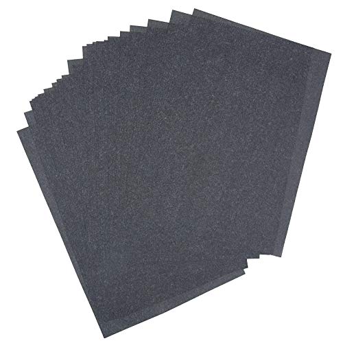 Teekia 25 Sheets 9" x 13" Graphite Transfer Tracing Carbon Paper, for Drawings and Photos onto Wood, Paper, Canvas - Image 1