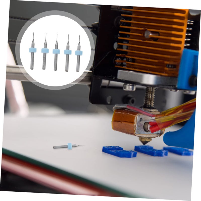 Printer Nozzle Cleaner Kit 5pcs Drill Bits Extruder Head Cleaning Tools Random Color - Image 5