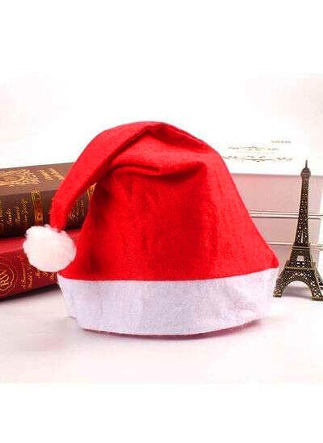 fashionhome - 6pcs Christmas Hats for Kids Cute Santa Claus Bonnet Dress Accessories for Children and Adults 36*27*27CM - Image 1