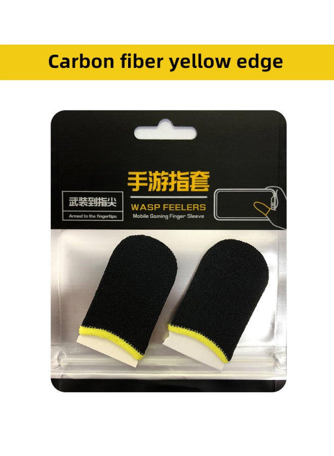 نيوترل مجموعة أصابع ألياف الكربون للألعاب - مجموعة أصابع غير قابلة للانزلاق لألعاب الجوال والرياضات الإلكترونية - مجموعة أصابع لمس الشاشة بألياف موصلة فائقة الرقة للألعاب - Image 1
