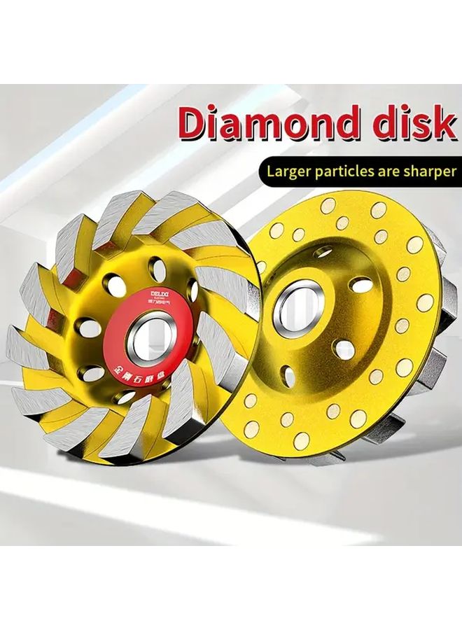 Thickened Grinding Disc 1pc For Concrete Turbine Cup Wheel Shaping Cleaning - Image 3