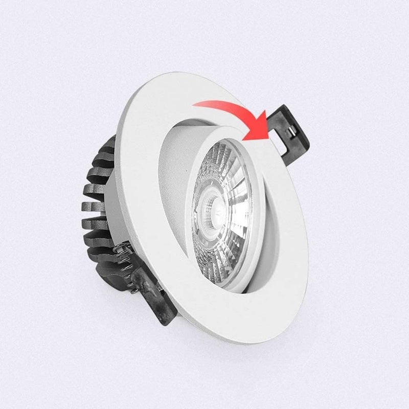 Spotlight,Ultra-Thin Bright Commercial Recessed Spotlight 12Wet Panel Lamp Outdoor Lights/12W,4000k-20W - Image 3