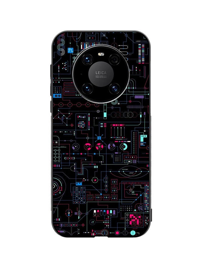 VR CREATIVE Protective Case Cover For Huawei Mate 40 Circuit Design Multicolour - Image 1