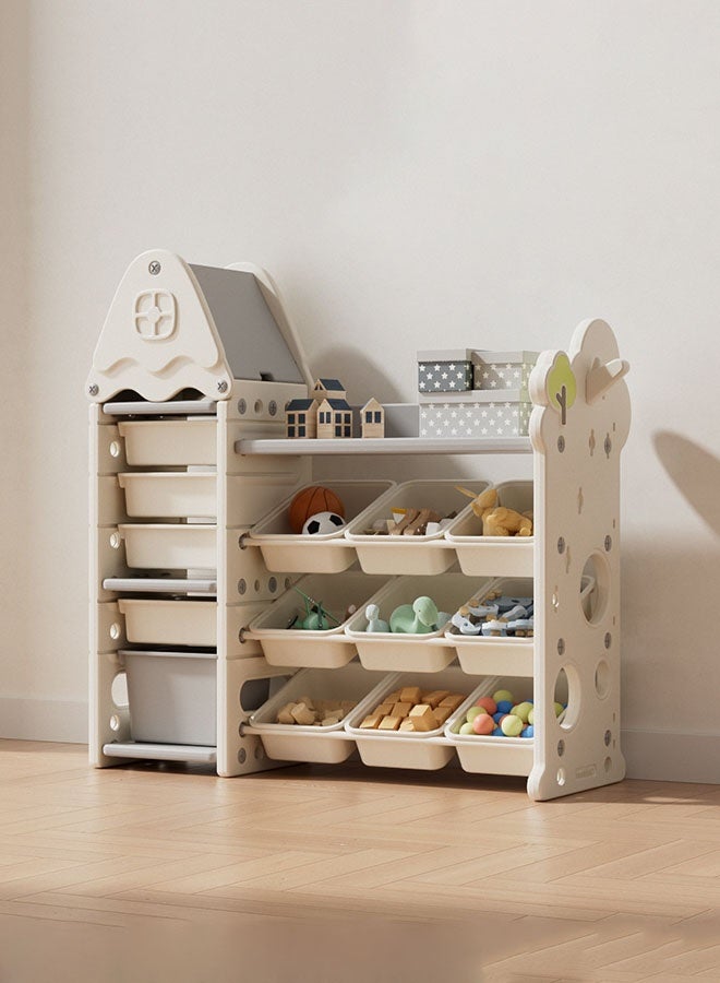JSAITOYS Tree House Multifunctional Kids Storage Rack - Eco-friendly HDPE Material, Safe Rounded Corners PTY11604 - Image 1