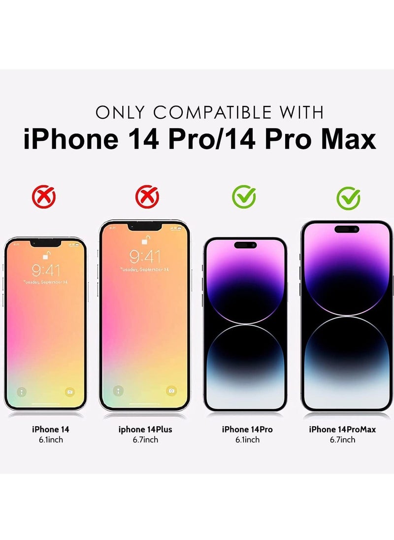 Raxoom Camera Lens Protector for iPhone 14 Pro/iPhone 14 Pro Max, Alloy Metal Camera Cover with Tempered Glass Screen Protector Accessories,Scratch Resistant,Easy to Install (Silver) - Image 2