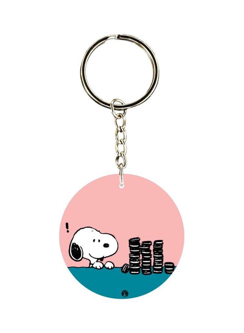 RKN Cartoon Themed Dual Sided Keychain