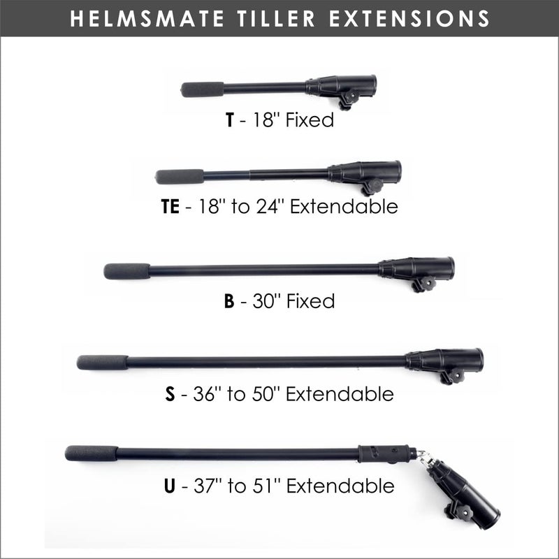 Ironwood Pacific HelmsMate Tiller Extension Handle S | 36"-50" Extendable - Image 2