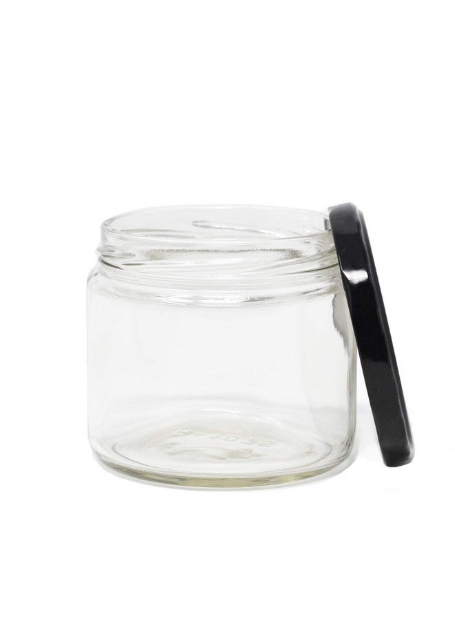 nicebottles nicebottles Clear Glass Salsa Jars, 12 Oz - Case of 12  - Image 1