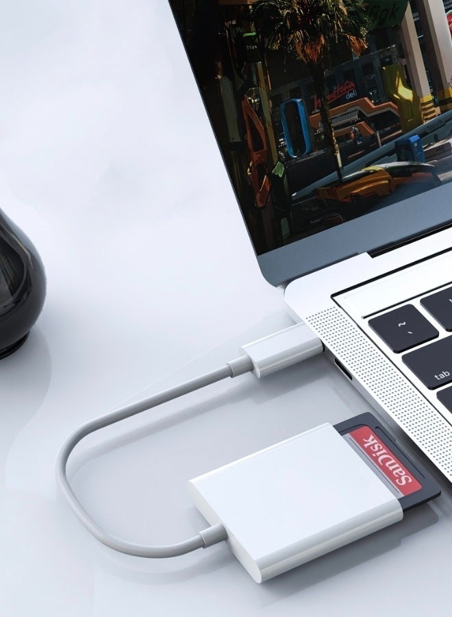 Type-C SD Card Reader Dual Slot Memory Card Adapter with SD & Micro SD Slots High-Speed USB-C Card Reader for Smartphones Laptops Tablets Cameras Plug and Play Portable Data Transfer - Image 4