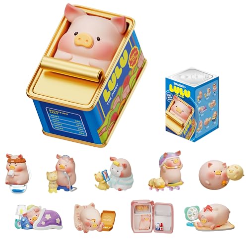 TOYZERO + Store TOYZERO Lulu The Piggy Blind Box Figures Stay with You Series Blind Boxes Mystery Box Cute Animal Figurines Collectible Toys Home Decorations Holiday Birthday Gifts Single Box - Image 1
