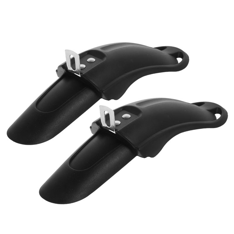 Mountain Bike Front Rear Mudguard Fenders Quick Release Lightweight Black 1 Pair - Image 2
