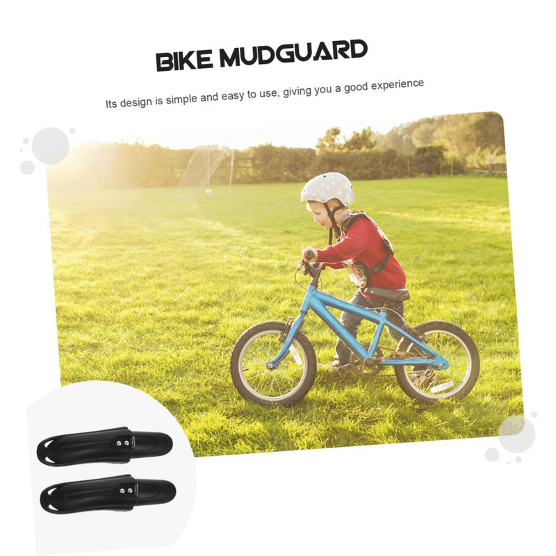 Mountain Bike Front Rear Mudguard Fenders Quick Release Lightweight Black 1 Pair - Image 4