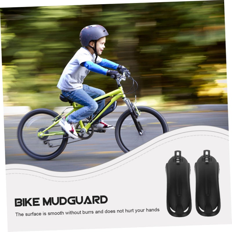 Mountain Bike Front Rear Mudguard Fenders Quick Release Lightweight Black 1 Pair - Image 3
