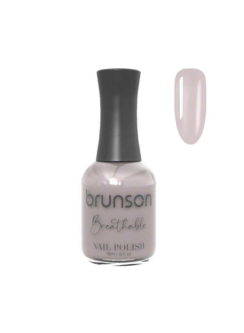 Brunson Breathable Nail Polish Halal Nail Lacquer Wudu friendly Quick Dry long lasting but easy peel off Glossy Shine Water Based Nail paint 18ml