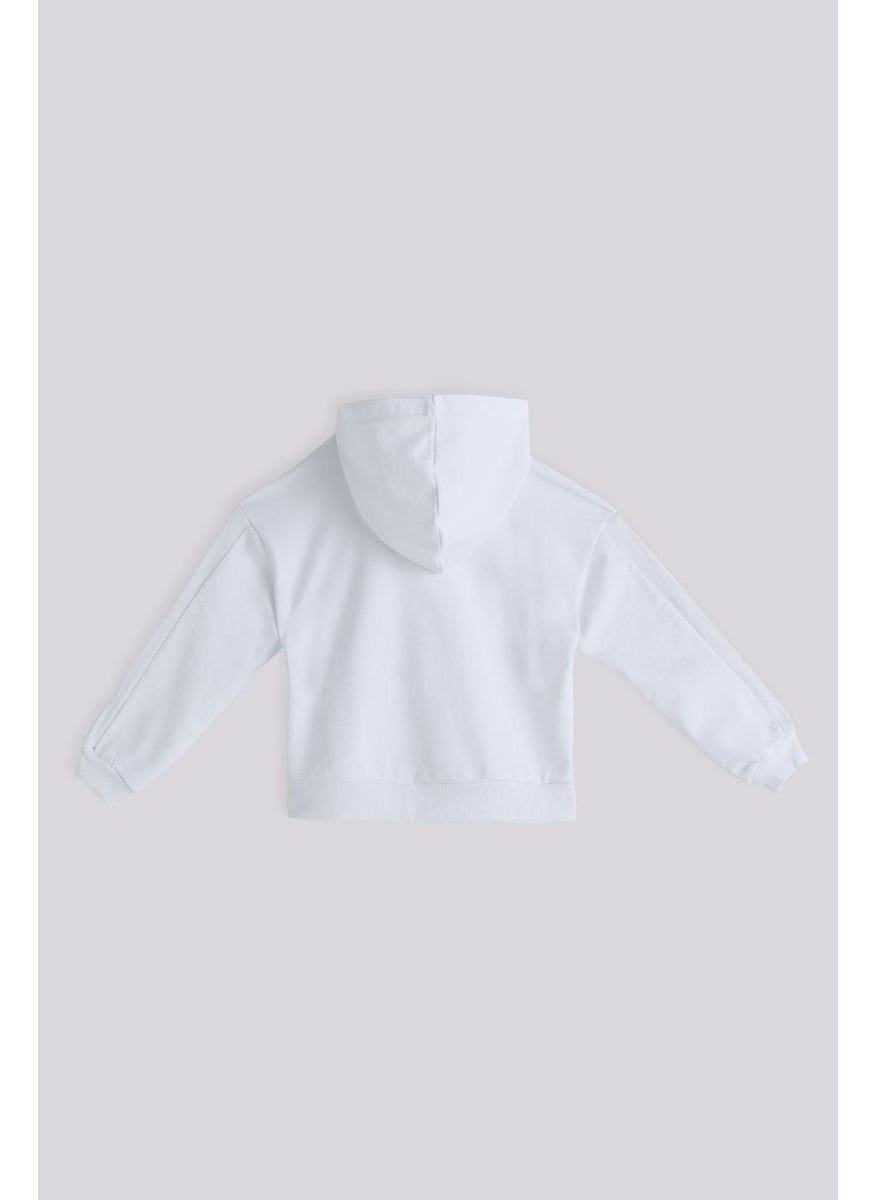 Tyess Basic Bg Store Girl White Tracksuit Top  - Image 2