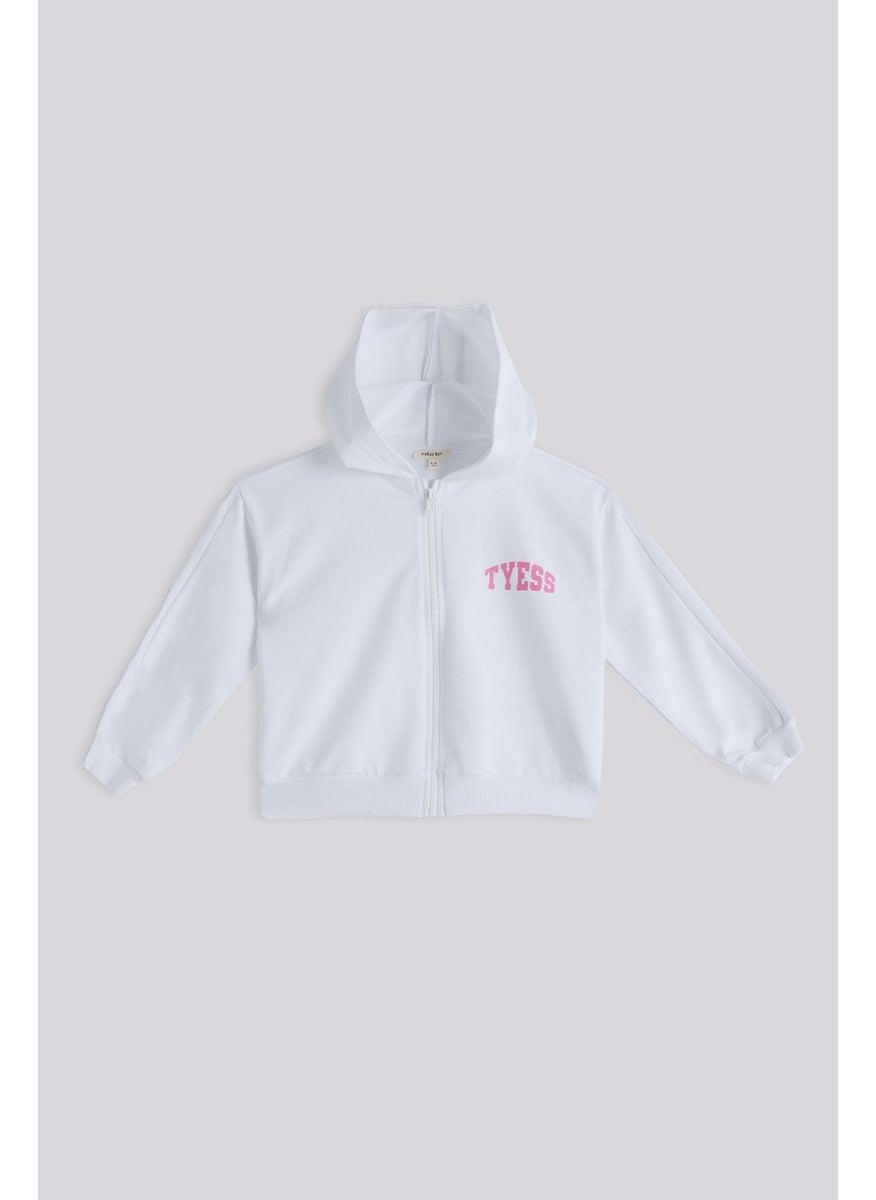 Tyess Basic Bg Store Girl White Tracksuit Top  - Image 1