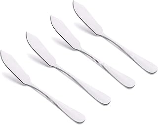 VANRA VANRA Cheese Spreader Knife Set 4-Piece Stainless Steel Butter Knife Small Sandwich Condiment Jam Bread Cream Canape  - Image 1