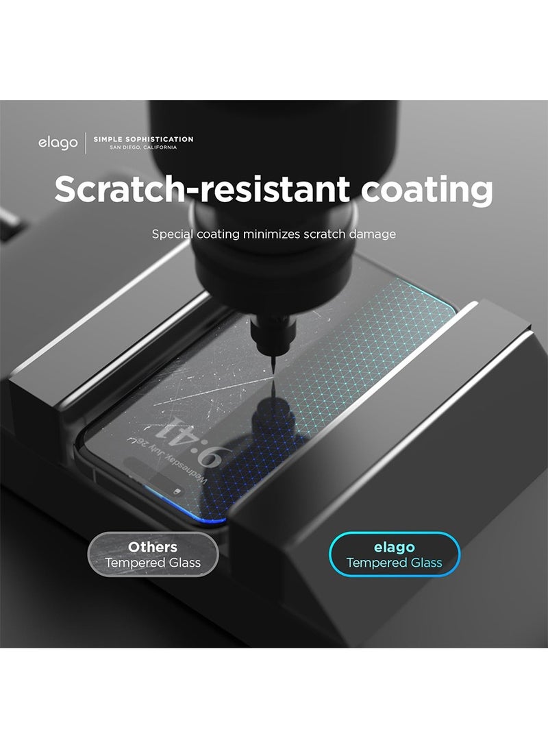 Elago Tempered Glass Full Cover for iPhone 15 Plus Screen Protector - [1 Pack] - Image 3