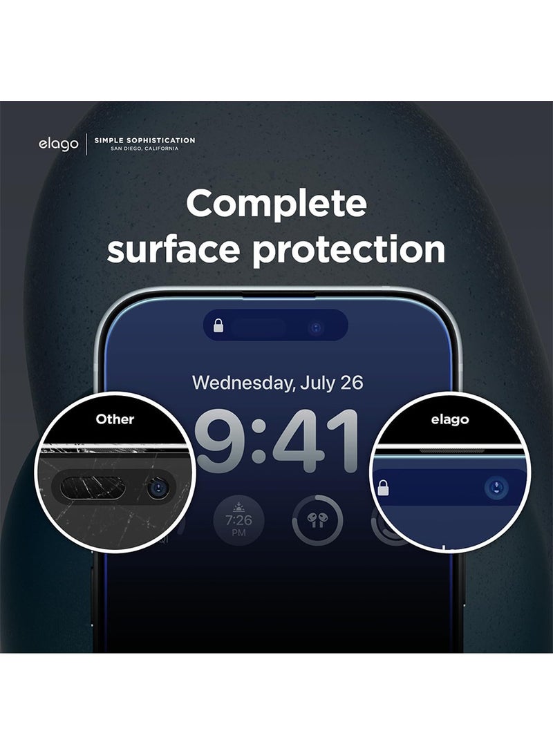 Elago Tempered Glass Full Cover for iPhone 15 Plus Screen Protector - [1 Pack] - Image 5