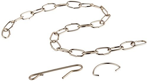 Plumb Pak PP835-33 Universal Flapper Lift Chain with Hook and Ring, 9' In, Stainless Steel - Image 1
