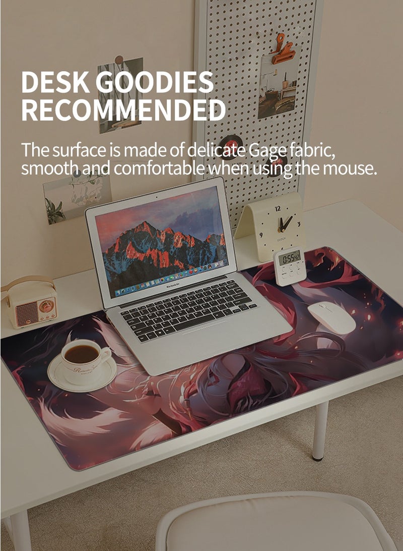 بيروي لوحة ماوس أنمي 80 سم*30 سم، لوحة ماوس للألعاب، لوحة ماوس كبيرة، لوحة ماوس ممتدة للوحة المفاتيح، لوحة ماوس ممتدة للوحة المفاتيح مع قاعدة مانعة للانزلاق وحواف مخيطة - Image 4