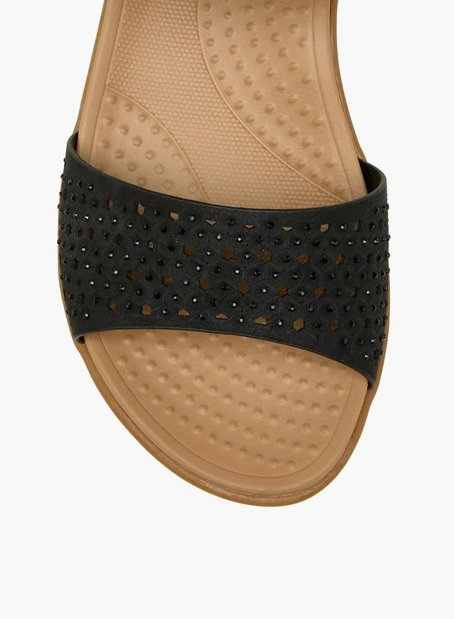 Le Confort BLACK Women Hook & Loop Strap Sandals for Women | Best Price UAE