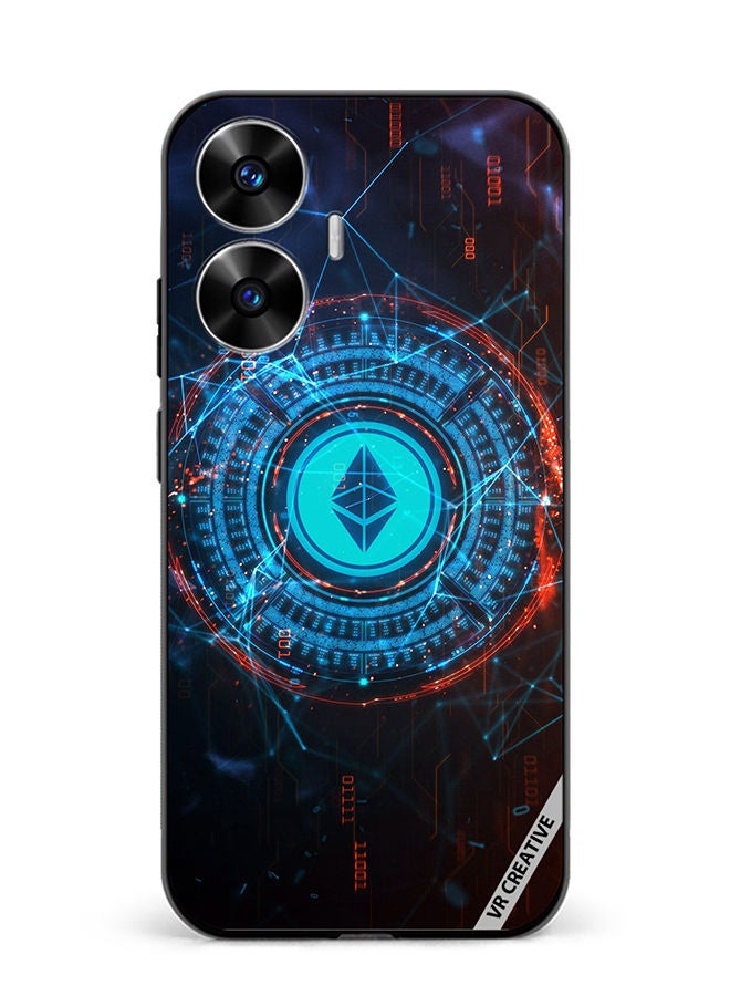 VR CREATIVE Protective Case Cover For Realme C55 Ethereum Design Multicolour - Image 1