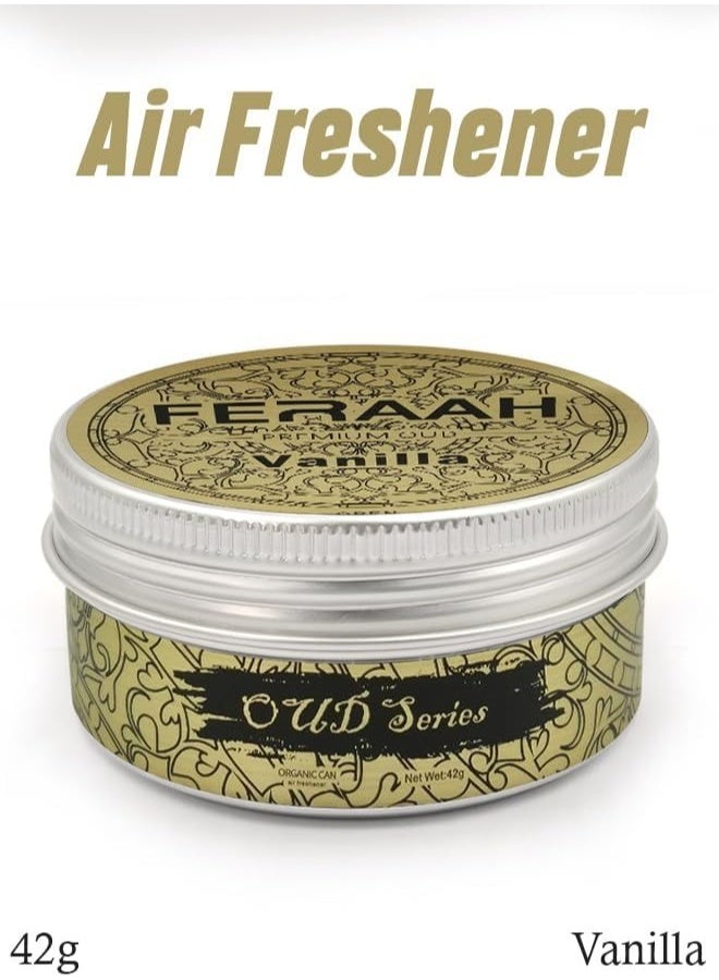 FERA Oud Series Organic Air Freshener Vanilla Scent - 60 Days Long, Alcohol-Free & Spill-Proof, Premium Car & Home Freshener with a Strong Scent - Image 1