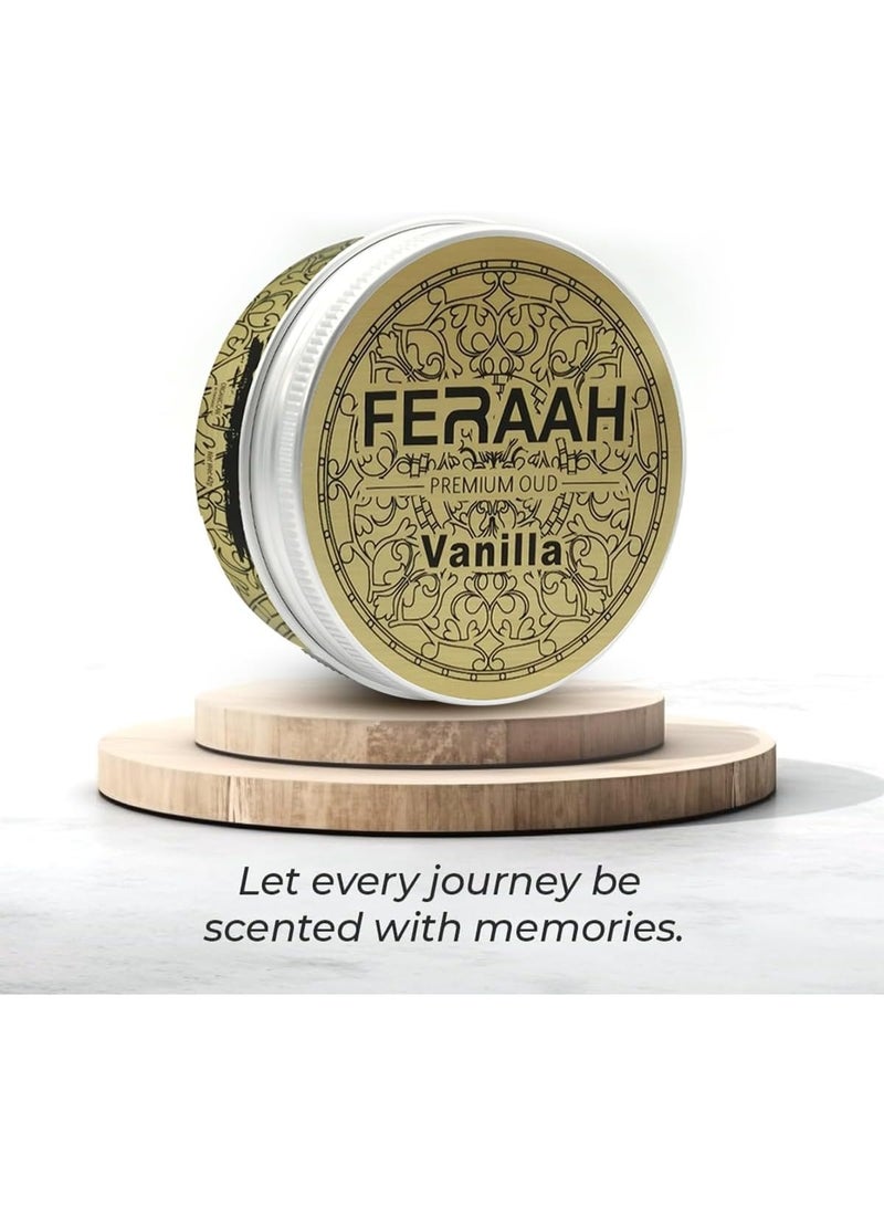 FERA Oud Series Organic Air Freshener Vanilla Scent - 60 Days Long, Alcohol-Free & Spill-Proof, Premium Car & Home Freshener with a Strong Scent - Image 4