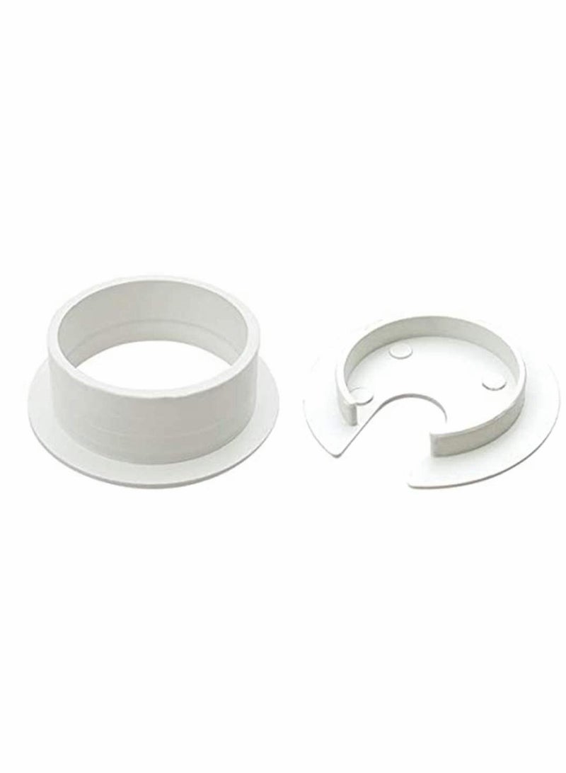 6pcs Desk Grommet 1-3/8 inch Table Plastic Wire Cord Cable Grommets Hole Cover for Office and Home PC Desk Cable Cord Management Organizer White - Image 3