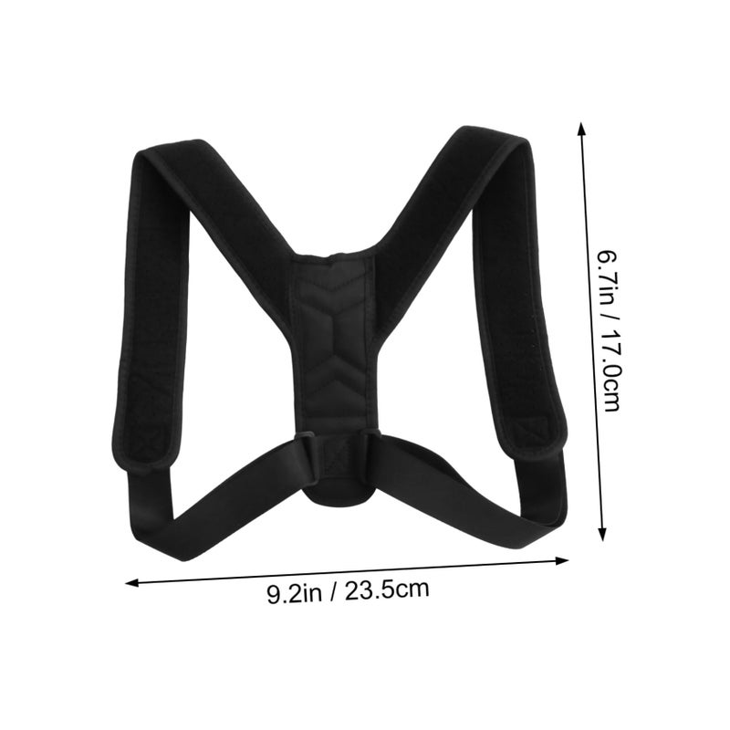 Adjustable Hunchback Corrector Back Brace for Men Women Posture Support Belt Black - Image 3