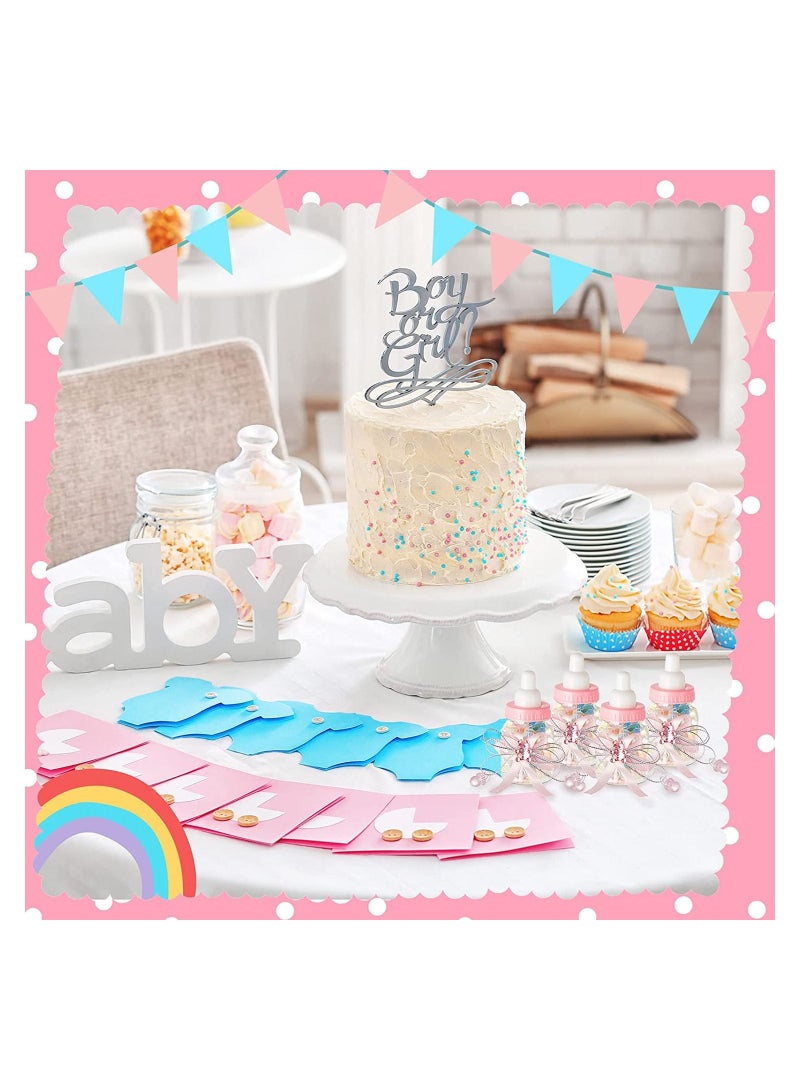 24Pcs Baby Shower Feeding Bottle Adorable Baby Shower Favors Baby Bottles for Baby Shower Mini Baby Bottles Baby Shower Bottles Plastic Bear Candy Box with Ribbon for Decoration Favours - Image 2