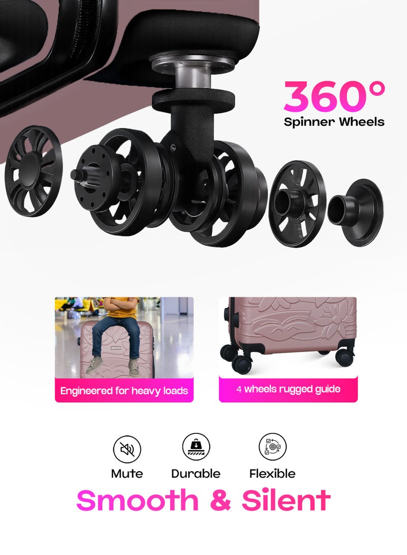 VIPTOUR Luggage Set 3Pcs ABS Trolley Bag Set With Number Lockable System - Image 2