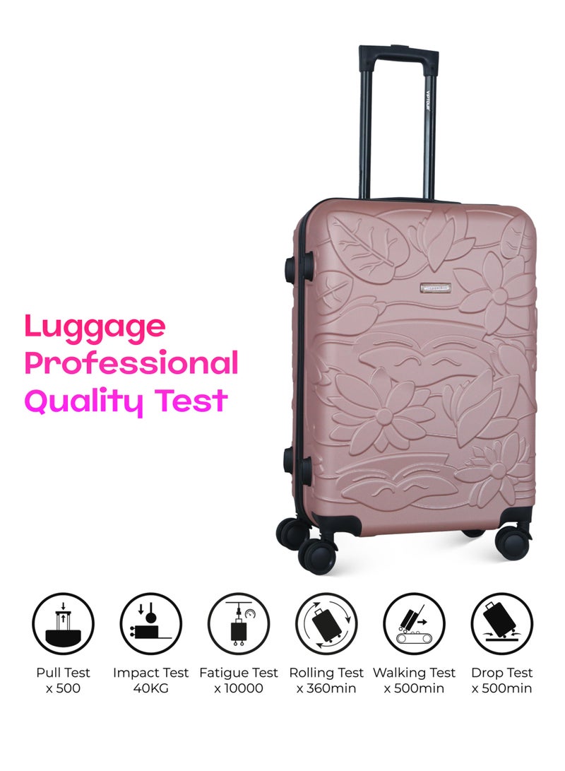 VIPTOUR Luggage Set 3Pcs ABS Trolley Bag Set With Number Lockable System - Image 4