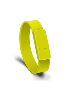 BURAQ MicroDrive 8GB USB 2.0 Fashion Bracelet Wristband U Disk (Yellow)  - Image 2