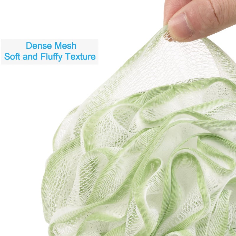AmazerBath Loofah Sponge 60g/Piece, Exfoliating Bath Sponge Body Scrubber - Loofa Set of 4 - Cotton Candy Quartet - Image 5