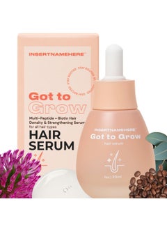 INH INH Hair Serum  G2G Biotin  Caffeine Scalp Treatment That Supports Natural Hair Growth  Non Comedogenic Follicle Stimulator  MultiPeptide Serum for Hair Density  Strengthening  30Day Supply 