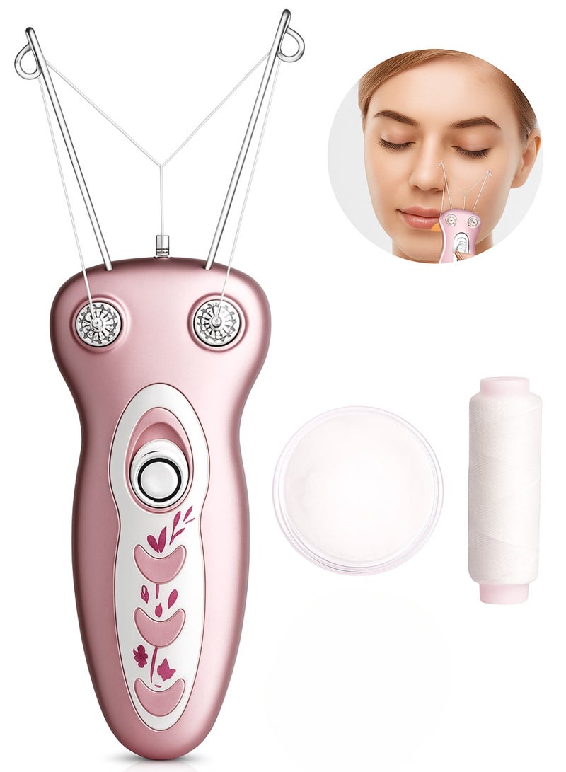 Daling Electric Cotton Thread Epilator for Women – Automatic Facial Hair Remover for Fine Hairs on Face, Chin, Upper Lip, and Arms (Pink) - Image 1