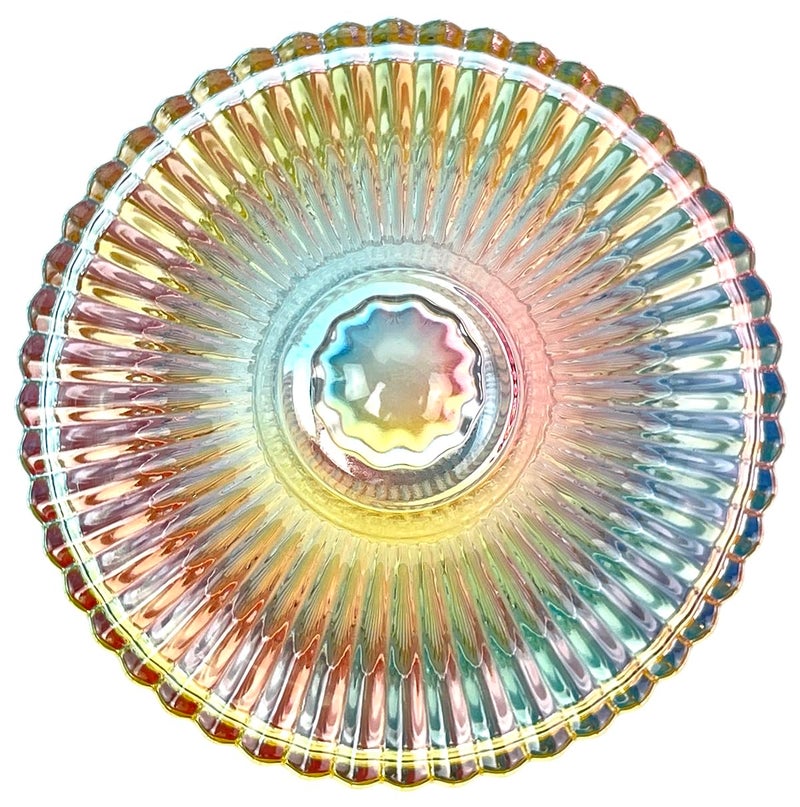 EWEIGEER Colorful Crystal Glass Candy Snack Barrel Storage Jar Embossed Luxury Cookie Buffet Canister With Lids Jewelry Box Jar Biscuit Containers - Image 4