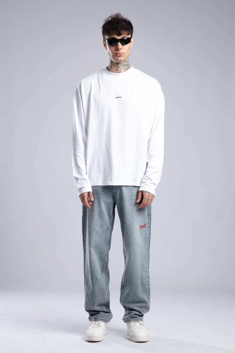 Catch Embroidered Baggy Jeans - Image 1