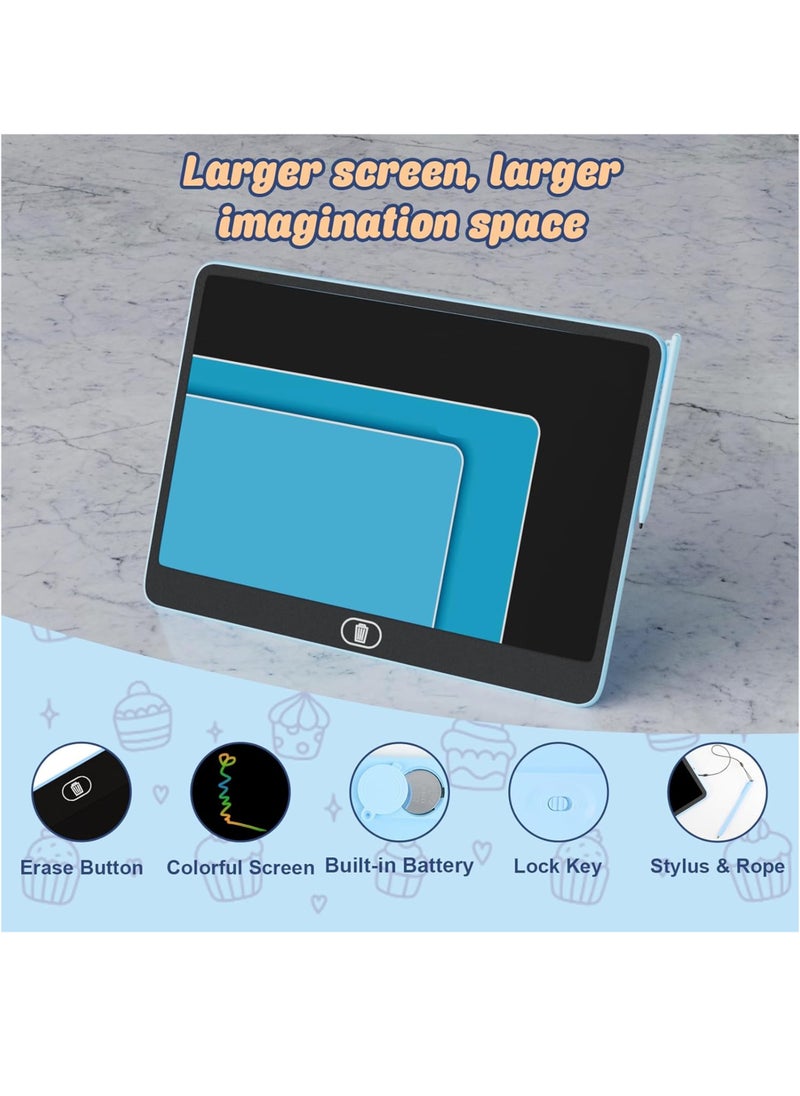 Toshionics 22 Inch LCD Writing Drawing Tablet Pad for Kids Children’s Toddlers Early Education Development Colorful Digital Travel Road trip Activity Car Toy Preschool Learning Tool Doodle Board Classroom Activity Pad LCD E-Writer Sketch Electronic Note Pad Perfect Gift for Birthday Christmas Eid Easter Holidays New Year Graduation Back to School Supplies Stocking Stuffer for Kids Home and Office Memo Pad Reminder Board  - Image 3