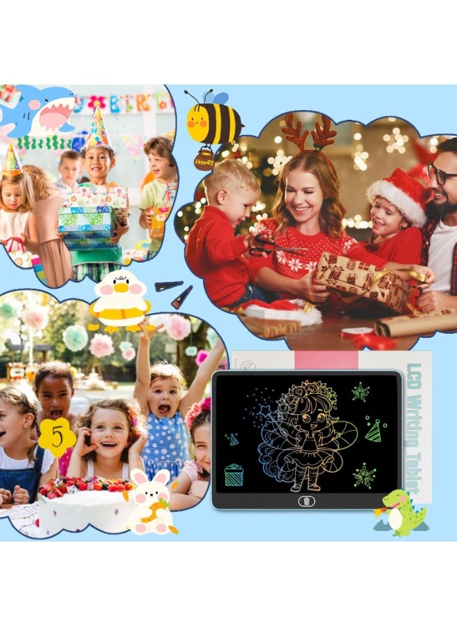 Toshionics 22 Inch LCD Writing Drawing Tablet Pad for Kids Children’s Toddlers Early Education Development Colorful Digital Travel Road trip Activity Car Toy Preschool Learning Tool Doodle Board Classroom Activity Pad LCD E-Writer Sketch Electronic Note Pad Perfect Gift for Birthday Christmas Eid Easter Holidays New Year Graduation Back to School Supplies Stocking Stuffer for Kids Home and Office Memo Pad Reminder Board  - Image 5