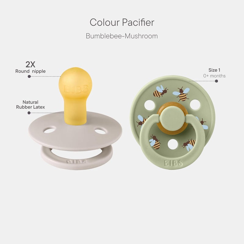 BIBS Studio Colour Pacifier 2 Pack - Bumblebee Design - Image 2