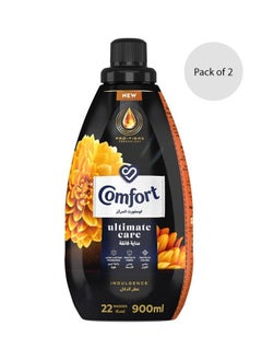 Comfort Ultimate Care Fabric Softener, Indulgence, Pack Of 2, 900ml 