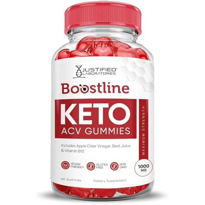 Justified Laboratories Boostline Keto ACV Gummies Advanced Formula 1000MG Boost Line Keto Gummies Apple Cider Vinegar Formulated with Pomegranate Beet Juice Powder B12 Vegan Non GMO 60 Gummys - Image 5