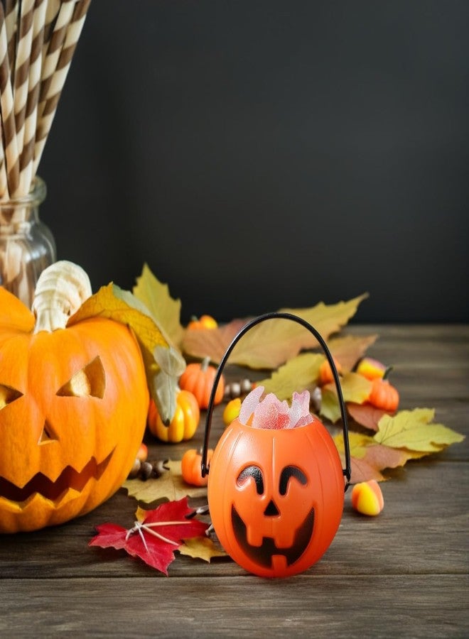 جارنيك ٢٠ دلوًا صغيرًا على شكل يقطين، ٧ سم، دلاء حلوى بلاستيكية صغيرة على شكل يقطين أو فانوس، مثالية لحفلات الهالوين وتزيين الحدائق - Image 5