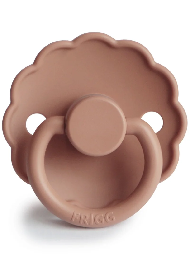 FRIGG Pack Of 1 Daisy Silicone Baby Pacifier 6-18M Rose Gold - Size 2