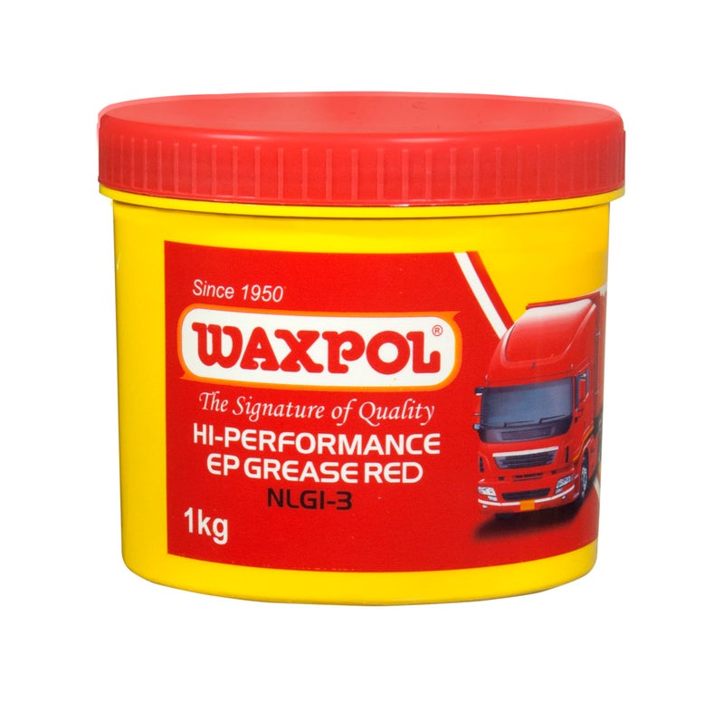 Waxpol EP Grease Red NLGI 3 Multi-Purpose Gel Grease 1 Kg | Extreme Pressure Grease for Automotive, Industrial, Bearings & Chassis - Image 1